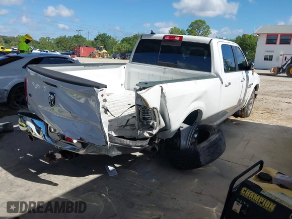 2018 Ram 1500 Laramie with VIN 1C6RR6VT1JS250301, listed as a IAAI auction lot 42736798 with 93,532 mi miles and . Bid and sale history available at DreamBid. Image 4.