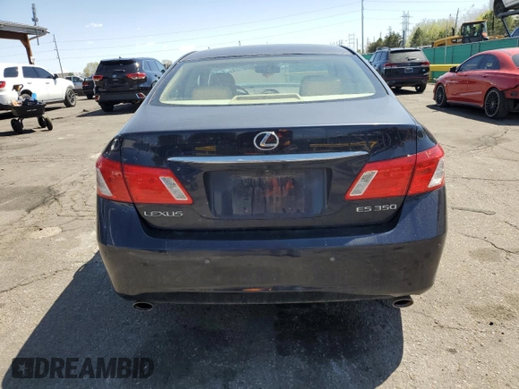 2009 Lexus ES 350 with VIN JTHBJ46G792317484, listed as a Copart auction lot 53651875 with 206,827 mi miles and Salvage Title. Bid and sale history available at carsss.com. Image 6.