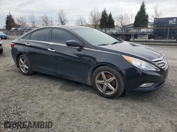 2012 Hyundai Sonata Limited with VIN 5NPEC4AB7CH411987, listed as a Copart auction lot 47924155 with 163,430 mi miles and Salvage Title. Bid and sale history available at carsss.com. Image 4.