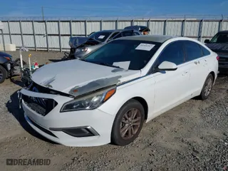 2017 Hyundai Sonata 2.4L with VIN 5NPE24AF9HH585587, listed as a IAAI auction lot 41609567 with 157,029 mi miles. Bid and sale history available at carsss.com. Image 6.