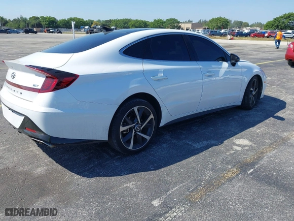 2023 Hyundai Sonata SEL Plus with VIN KMHL44J26PA248794, listed as a IAAI auction lot 41794912 with 28,074 mi miles. Bid and sale history available at carsss.com. Image 4.