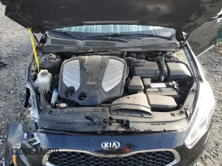 2016 Kia Cadenza Premium with VIN KNALN4D70G5201159, listed as a Copart auction lot 77439264 with 109,934 mi miles and Salvage Title. Bid and sale history available at carsss.com. Image 12.