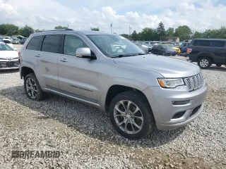2019 Jeep Grand Cherokee Summit with VIN 1C4RJFJT3KC762191, listed as a Copart auction lot 60040685 with 98,200 mi miles and Salvage title. Bid and sale history available at DreamBid. Image 4.