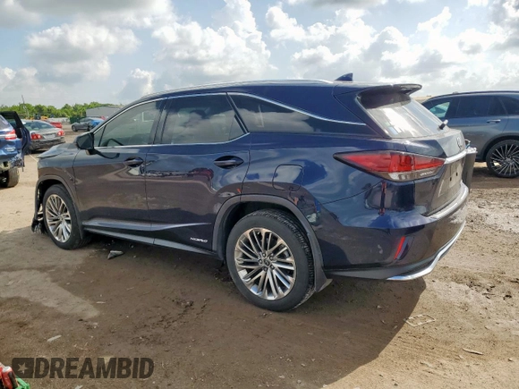 2022 Lexus RX 450hL Luxury with VIN JTJJGKFA8N2026687, listed as a Copart auction lot 66439125 with 39,177 mi miles and Salvage title. Bid and sale history available at DreamBid. Image 2.