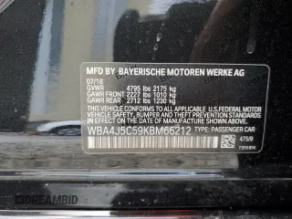 2019 BMW 4 Series 440i z VIN WBA4J5C59KBM66212, wystawiony jako Copart lot #80361084 z przebiegiem 31 959 mil mil oraz Szkoda całkowita • Salvage title. Historia ofert i sprzedaży dostępna na DreamBid. Obrazek 14.