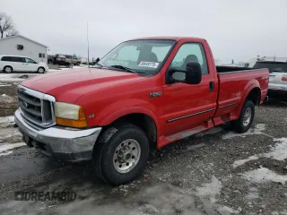 1999 Ford F-250 XL z VIN 1FTNF21L6XEA97484, wystawiony jako Copart lot #88649775 z przebiegiem 236 703 mil mil oraz Szkoda całkowita • Salvage title. Historia ofert i sprzedaży dostępna na DreamBid. Obrazek 1.