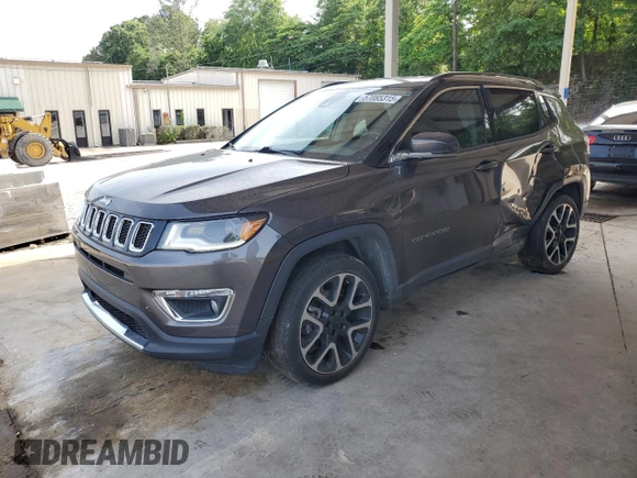 2018 Jeep Compass Limited z VIN 3C4NJCCBXJT361662, wystawiony jako Copart lot #57085315 z przebiegiem 61 815 mil mil oraz Szkoda całkowita • Salvage title. Historia ofert i sprzedaży dostępna na DreamBid. Obrazek 1.