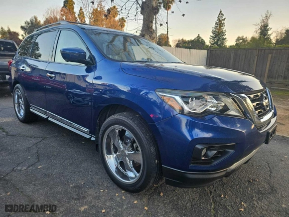 2018 Nissan Pathfinder SL with VIN 5N1DR2MM2JC678566, listed as a Copart auction lot 43118545 with 301,039 mi miles and Clean Title. Bid and sale history available at carsss.com. Image 1.