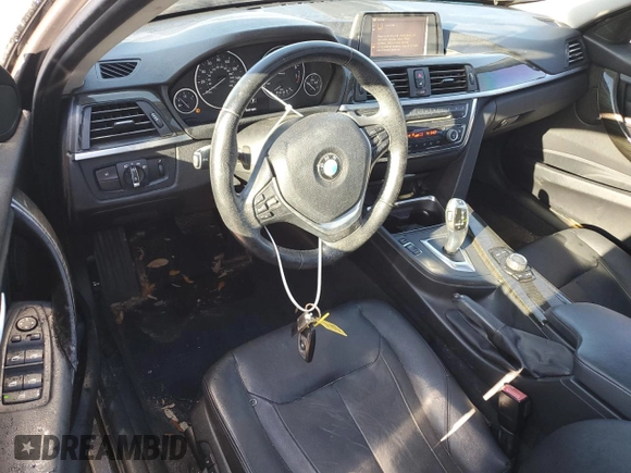 2012 BMW 3 Series 328i with VIN WBA3A5G57CNP15953, listed as a Copart auction lot 46664315 with 80,487 mi miles and Salvage Title. Bid and sale history available at carsss.com. Image 8.