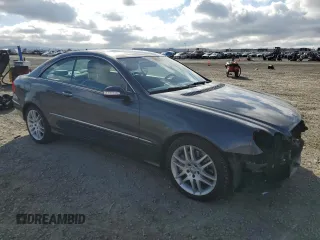 2008 Mercedes-Benz CLK 350 with VIN WDBTJ56HX8F256089, listed as a Copart auction lot 44430385 with 73,307 mi miles and Salvage title. Bid and sale history available at DreamBid. Image 4.