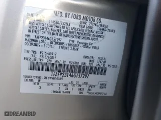 2006 Ford Five Hundred SE with VIN 1FAFP23146G157297, listed as a Copart auction lot 46508745 with 91,021 mi miles and Salvage Title. Bid and sale history available at carsss.com. Image 12.