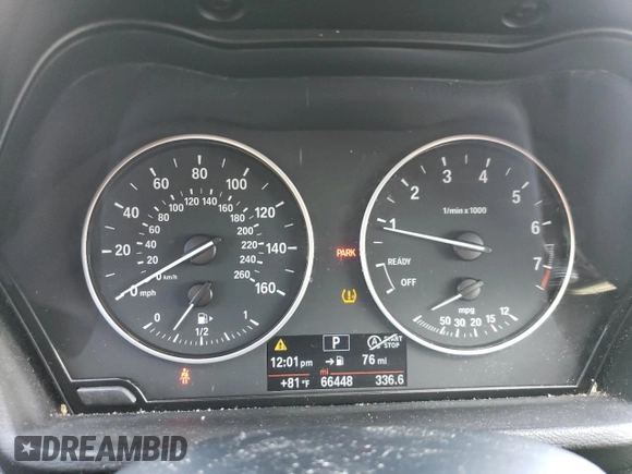 2017 BMW X1 xDrive28i with VIN WBXHT3C35H5F76415, listed as a Copart auction lot 48533495 with 66,448 mi miles and Salvage Title. Bid and sale history available at carsss.com. Image 9.
