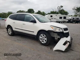2012 Chevrolet Traverse LS z VIN 1GNKRFEDXCJ143055, wystawiony jako Copart lot #56139025 z przebiegiem 243 496 mil mil oraz Szkoda całkowita • Salvage title. Historia ofert i sprzedaży dostępna na DreamBid. Obrazek 4.