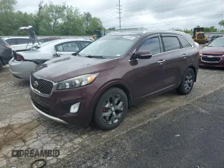2016 Kia Sorento SX z VIN 5XYPK4A50GG119438, wystawiony jako Copart lot #56512505 z przebiegiem 153 425 mil mil oraz Szkoda całkowita • Salvage title. Historia ofert i sprzedaży dostępna na DreamBid. Obrazek 1.