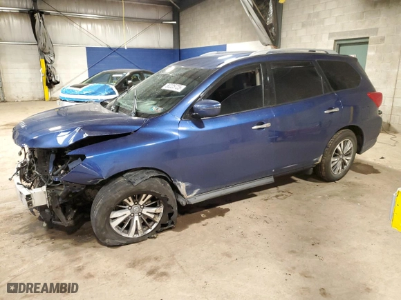 2020 Nissan Pathfinder SV with VIN 5N1DR2BN6LC580767, listed as a Copart auction lot 50225725 with 96,107 mi miles and Salvage Title. Bid and sale history available at carsss.com. Image 1.