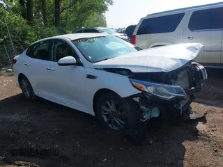 2019 Kia Optima LX with VIN 5XXGT4L33KG346192, listed as a IAAI auction lot 42376481 with 91,001 mi miles and . Bid and sale history available at DreamBid. Image 1.
