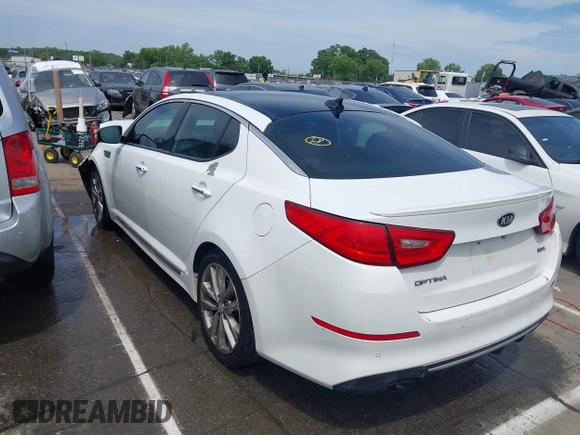 2015 Kia Optima SX Turbo with VIN 5XXGR4A68FG442949, listed as a IAAI auction lot 42297888 with 147,181 mi miles and . Bid and sale history available at DreamBid. Image 3.