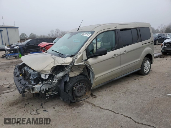 2015 Ford Transit Connect XLT z VIN NM0GE9F7XF1195100, wystawiony jako Copart lot #86870364 z przebiegiem 54 491 mil mil oraz Szkoda całkowita • Salvage title. Historia ofert i sprzedaży dostępna na DreamBid. Obrazek 1.
