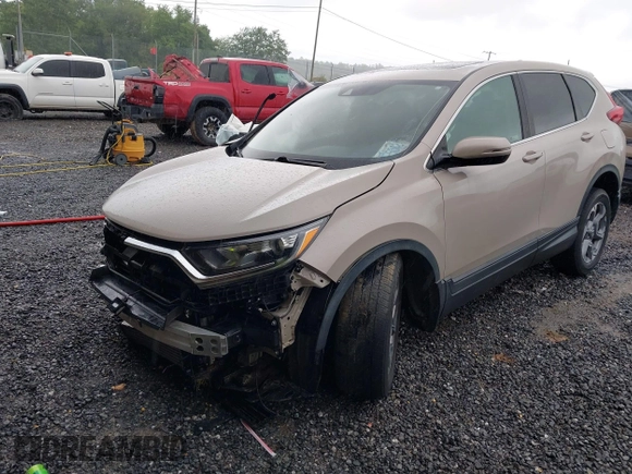 2019 Honda CR-V EX-L with VIN 2HKRW1H8XKH503630, listed as a IAAI auction lot 42479853 with 126,543 mi miles and . Bid and sale history available at DreamBid. Image 2.