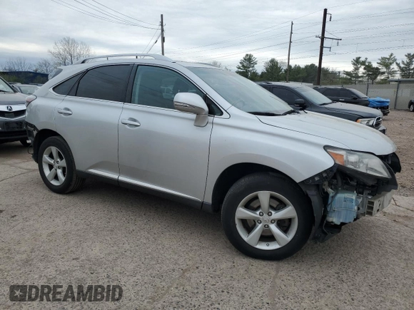 2010 Lexus RX 350 with VIN 2T2BK1BA0AC011176, listed as a Copart auction lot 53972275 with 148,979 mi miles and Salvage Title. Bid and sale history available at DreamBid. Image 4.
