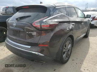 2019 Nissan Murano Platinum z VIN 5N1AZ2MS6KN130237, wystawiony jako Copart lot #84063734 z przebiegiem 56 030 mil mil oraz Szkoda całkowita • Salvage title. Historia ofert i sprzedaży dostępna na DreamBid. Obrazek 3.