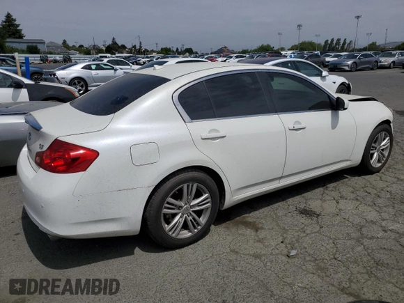 2013 Infiniti G37 Journey with VIN JN1CV6AP1DM726271, listed as a Copart auction lot 55510275 with 90,145 mi miles and Salvage title. Bid and sale history available at DreamBid. Image 3.