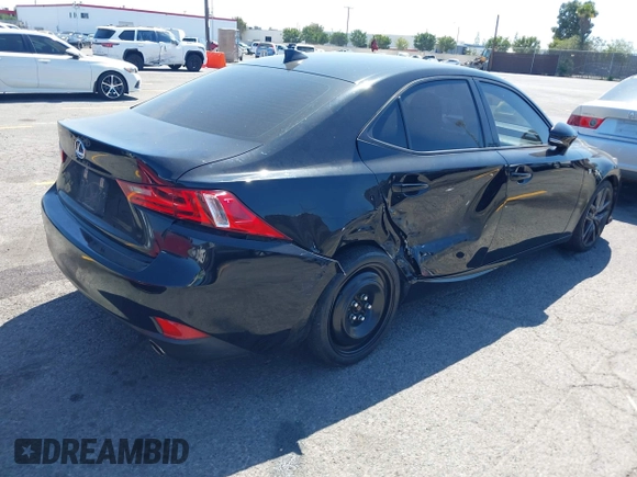 2015 Lexus IS 250 with VIN JTHBF1D25F5082214, listed as a IAAI auction lot 41981824 with 112,115 mi miles. Bid and sale history available at carsss.com. Image 4.