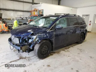 2014 Honda Odyssey EX-L with VIN 5FNRL5H62EB504286, listed as a Copart auction lot 51077575 with 201,360 mi miles and Salvage title. Bid and sale history available at DreamBid. Image 1.