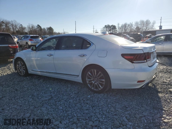 2015 Lexus LS 460 L with VIN JTHGL5EF8F5054334, listed as a Copart auction lot 87248924 with 167,791 mi miles and Salvage title. Bid and sale history available at DreamBid. Image 2.
