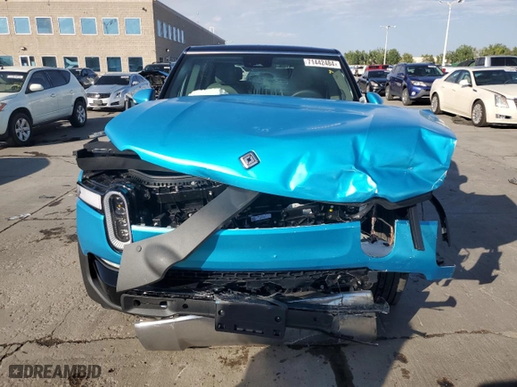 2023 Rivian R1S Adventure with VIN 7PDSGABA5PN027894, listed as a Copart auction lot 71442484 with 4,456 mi miles and Salvage Title. Bid and sale history available at carsss.com. Image 5.
