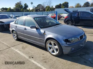 2005 BMW 3 Series 325i with VIN WBAET37435NH06848, listed as a Copart auction lot 44461725 with 91,042 mi miles and Salvage Title. Bid and sale history available at carsss.com. Image 4.