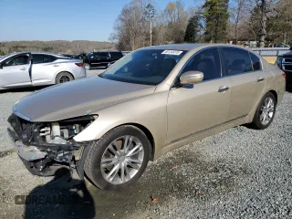 2011 Hyundai Genesis with VIN KMHGC4DF1BU131036, listed as a Copart auction lot 50134975 with 136,793 mi miles and Salvage Title. Bid and sale history available at carsss.com. Image 1.
