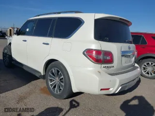 2018 Nissan Armada SL with VIN JN8AY2NC7J9556853, listed as a IAAI auction lot 41725845 with 102,476 mi miles. Bid and sale history available at carsss.com. Image 3.