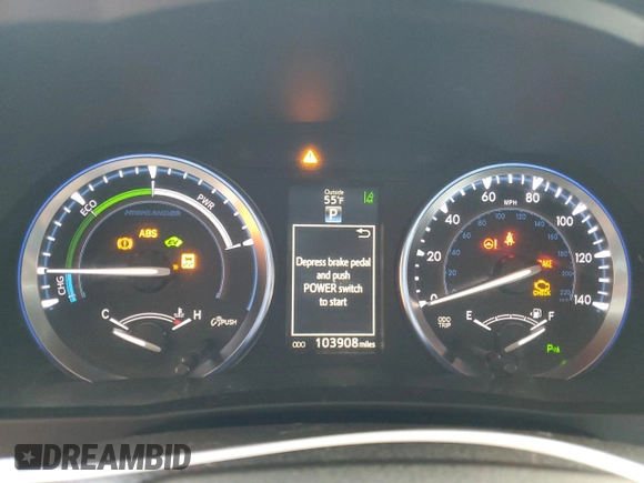 2015 Toyota Highlander Hybrid Limited with VIN 5TDDCRFH1FS008155, listed as a Copart auction lot 41795365 with 103,908 mi miles and Salvage Title. Bid and sale history available at carsss.com. Image 9.