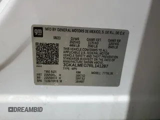 2024 GMC Terrain SLE z VIN 3GKALMEG7RL141287, wystawiony jako Copart lot #51591125 z przebiegiem 25 241 mil mil oraz Szkoda całkowita • Salvage title. Historia ofert i sprzedaży dostępna na DreamBid. Obrazek 15.