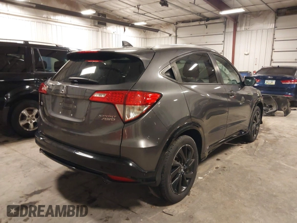 2022 Honda HR-V Sport with VIN 3CZRU6H15NM710876, listed as a IAAI auction lot 41760644 with 80,280 mi miles. Bid and sale history available at carsss.com. Image 4.