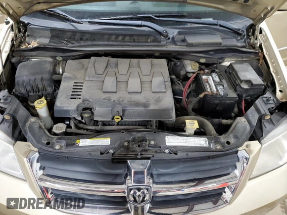 2010 Dodge Grand Caravan Crew with VIN 2D4RN6DX8AR372392, listed as a Copart auction lot 53079155 with 30,142 mi miles and Salvage Title. Bid and sale history available at DreamBid. Image 12.