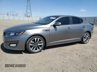 2015 Kia Optima SX Turbo with VIN 5XXGR4A69FG515052, listed as a Copart auction lot 49171325 with 154,008 mi miles and Salvage Title. Bid and sale history available at carsss.com. Image 1.