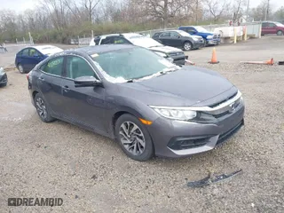 2018 Honda Civic Sedan EX with VIN 19XFC2F74JE027552, listed as a IAAI auction lot 41951053 with 107,319 mi miles. Bid and sale history available at carsss.com. Image 1.