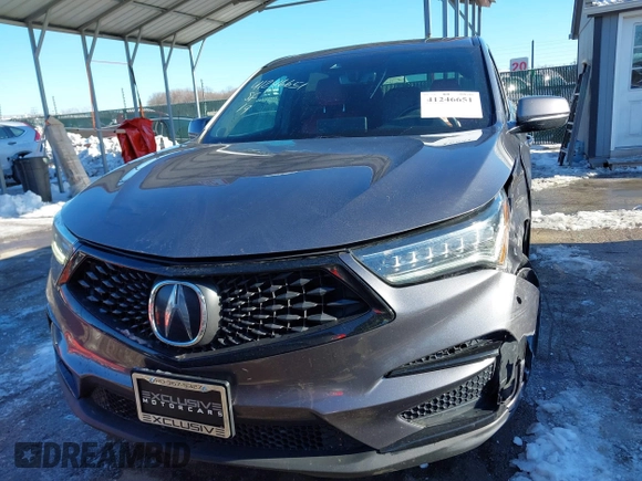2019 Acura RDX w/A-Spec Pkg with VIN 5J8TC2H66KL028493, listed as a IAAI auction lot 41246651 with 136,713 mi miles. Bid and sale history available at carsss.com. Image 12.
