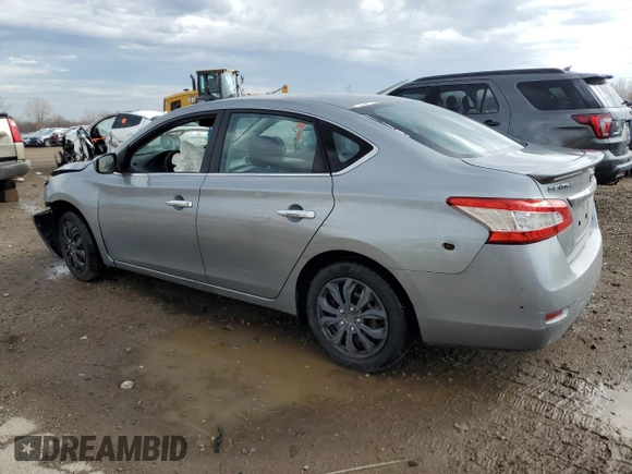 2013 Nissan Sentra S with VIN 3N1AB7AP1DL687066, listed as a Copart auction lot 50777695 with 84,332 mi miles and Salvage Title. Bid and sale history available at DreamBid. Image 2.