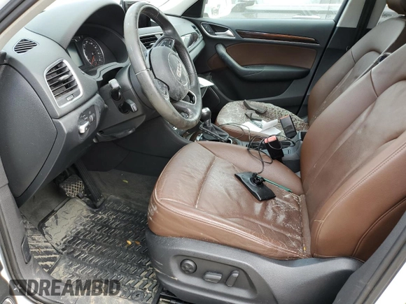 2015 Audi Q3 Prestige with VIN WA1FFCFS5FR013568, listed as a Copart auction lot 75421484 with Not provided miles and Salvage title. Bid and sale history available at DreamBid. Image 7.