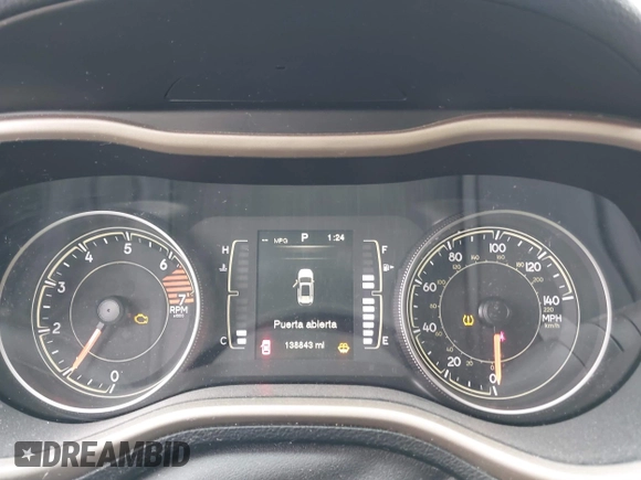 2016 Jeep Cherokee Latitude with VIN 1C4PJMCB4GW183037, listed as a IAAI auction lot 42003716 with 138,843 mi miles and . Bid and sale history available at DreamBid. Image 7.