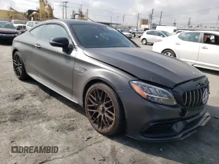 2020 Mercedes-Benz C with VIN W1KWJ8HB1LG032534, listed as a Copart auction lot 48568793 with 17,591 mi miles and . Bid and sale history available at DreamBid. Image 4.