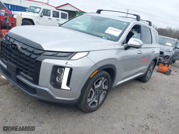 2024 Hyundai Palisade Limited with VIN KM8R54GE9RU683609, listed as a IAAI auction lot 41510033 with 27,876 mi miles. Bid and sale history available at carsss.com. Image 17.