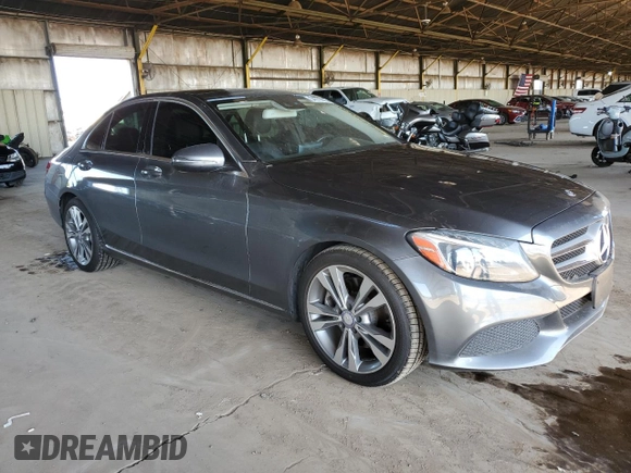 2017 Mercedes-Benz C 300 with VIN 55SWF4JB1HU206942, listed as a Copart auction lot 54376905 with 119,453 mi miles and Clean Title. Bid and sale history available at carsss.com. Image 4.