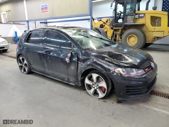 2016 Volkswagen Golf GTI S w/Performance Pkg with VIN 3VW447AU1GM028961, listed as a Copart auction lot 44568975 with 38,400 mi miles and Salvage Title. Bid and sale history available at carsss.com. Image 4.