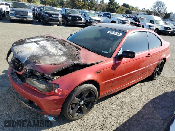 2006 BMW 3 Series 325Ci with VIN WBABD33436PL09665, listed as a Copart auction lot 69726313 with 0 mi miles and Salvage Title. Bid and sale history available at carsss.com. Image 1.