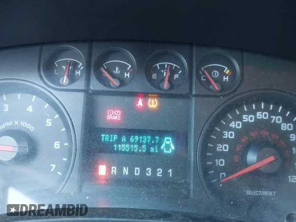 2010 Ford F-150 XL with VIN 1FTMF1C81AKE77467, listed as a IAAI auction lot 41396137 with 115,515 mi miles. Bid and sale history available at carsss.com. Image 7.