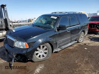 2003 Lincoln Navigator Luxury with VIN 5LMFU28R33LJ40505, listed as a Copart auction lot 46160015 with 159,291 mi miles and Salvage Title. Bid and sale history available at carsss.com. Image 1.